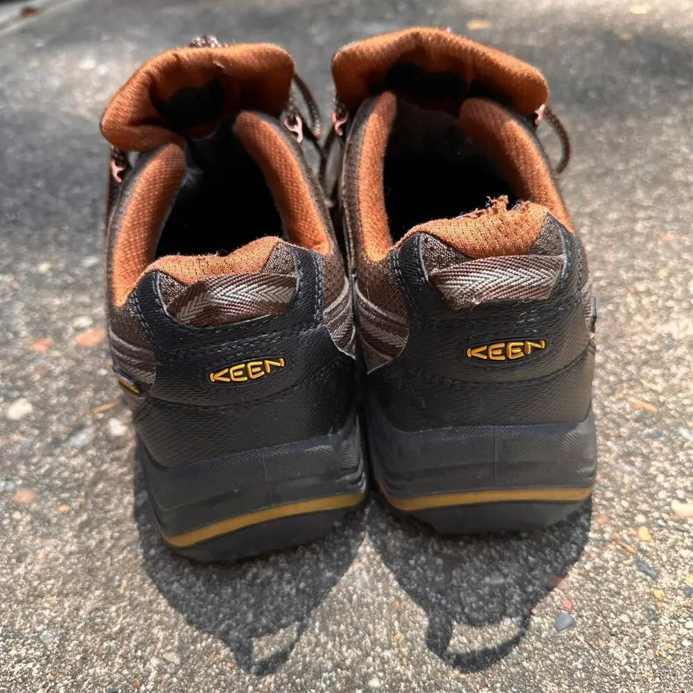 Keen Durand Low Top Shoes Mens 11.5 Brown Leather Waterproof Hiking Trail Boots